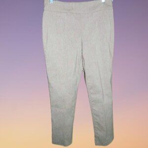 Women’s DANA BUCHMAN Tan Pants Size Medium Pull-On Straight Leg